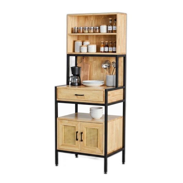 Tủ bếp đa năng 62x48x170cm gỗ cao su