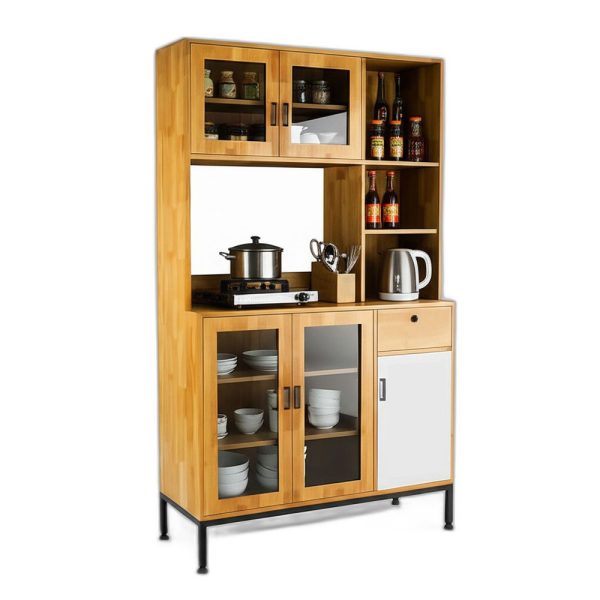 Tủ bếp đa năng REMO 100x40x160cm gỗ cao su
