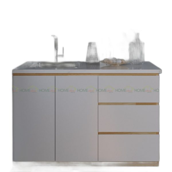 Tủ Bếp Nhỏ Gọn Bằng Gỗ Mặt Đá TBD68001 Giá Rẻ mà Đẹp