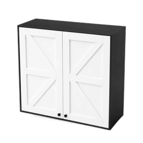 Tủ bếp trên 2 cánh 80x35x75cm gỗ cao su