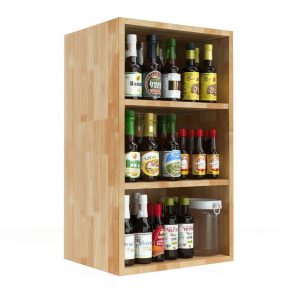 Tủ bếp trên 40cm hệ mở 3 tầng - hình 1