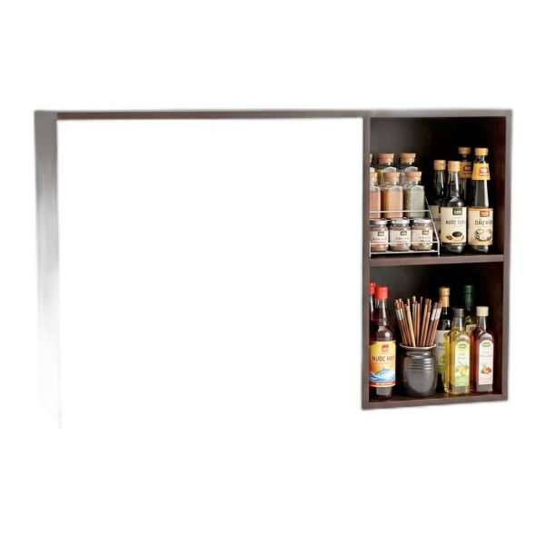 Tủ bếp treo tường 110x35x75cm gỗ cao su