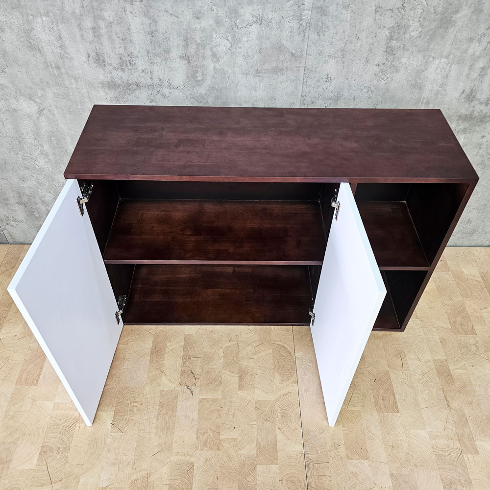 Tủ bếp treo tường 110x35x75cm gỗ cao su Tủ bếp treo tường 110x35x75cm gỗ cao su - hình 2