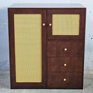 Tủ để đồ 100x60x110cm gỗ cao su - hình 1