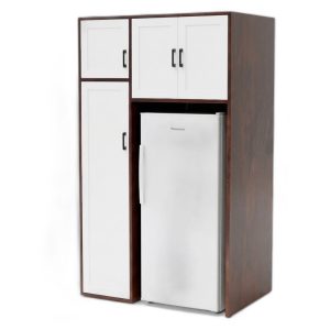 Tủ để tủ lạnh 100x66x170cm gỗ cao su