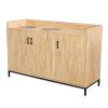 Tủ đựng rác 2 ngăn 150x50x95cm gỗ cao su