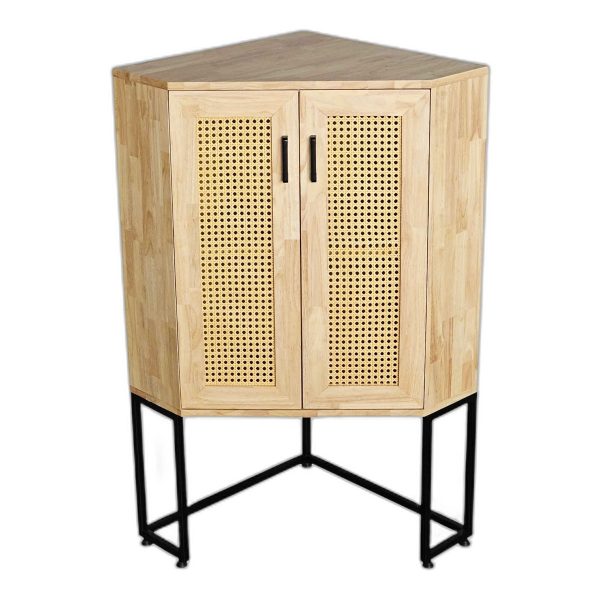 Tủ góc tường 60x60x120cm gỗ cao su