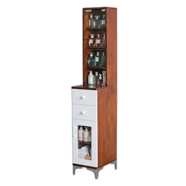 Tủ lưu trữ nước hoa TINY 30x40x170cm gỗ cao su