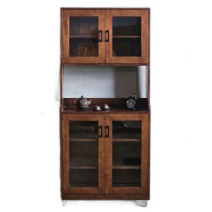 Tủ phòng ăn 80x40x172cm gỗ cao su