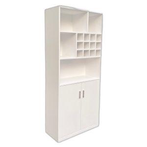 Tủ phòng ăn có hộc rượu gỗ cao su