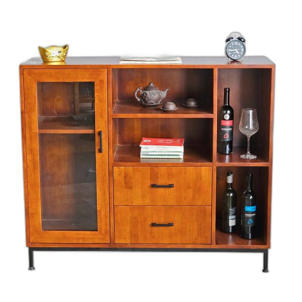 Tủ rượu 120x40x100cm gỗ cao su