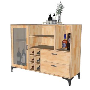 Tủ trang trí gỗ tự nhiên - hình 1